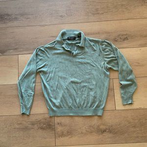 Brandini mens long sleeve polo
